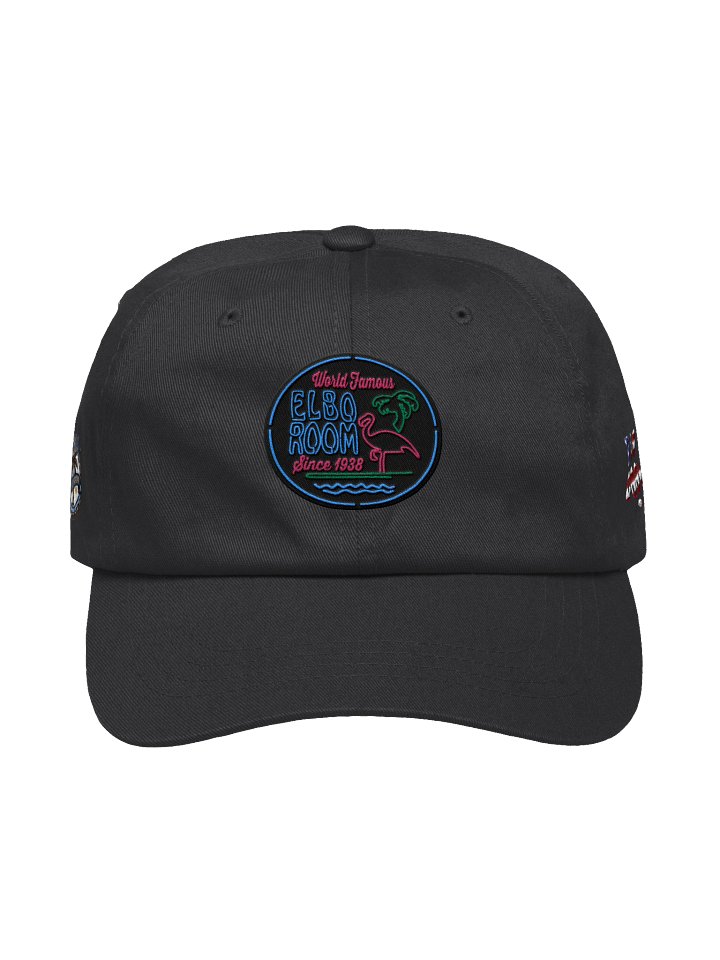 Elbo Room World Famous Neon Flamingo Dad Hat | Classic Black Edition product image (2)