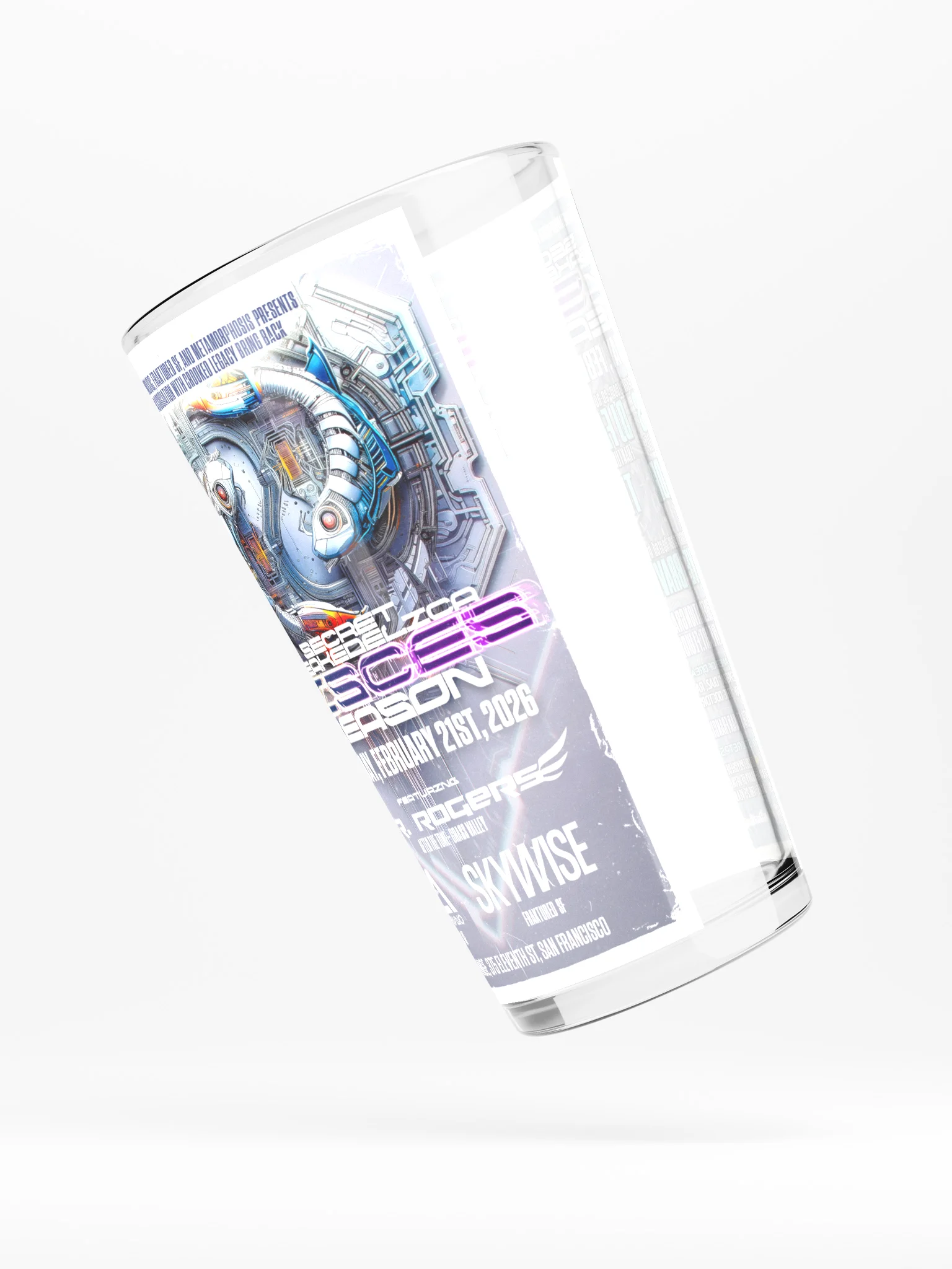 Secret Breakedelica: Pisces Season Shaker Pint Glass product image (3)