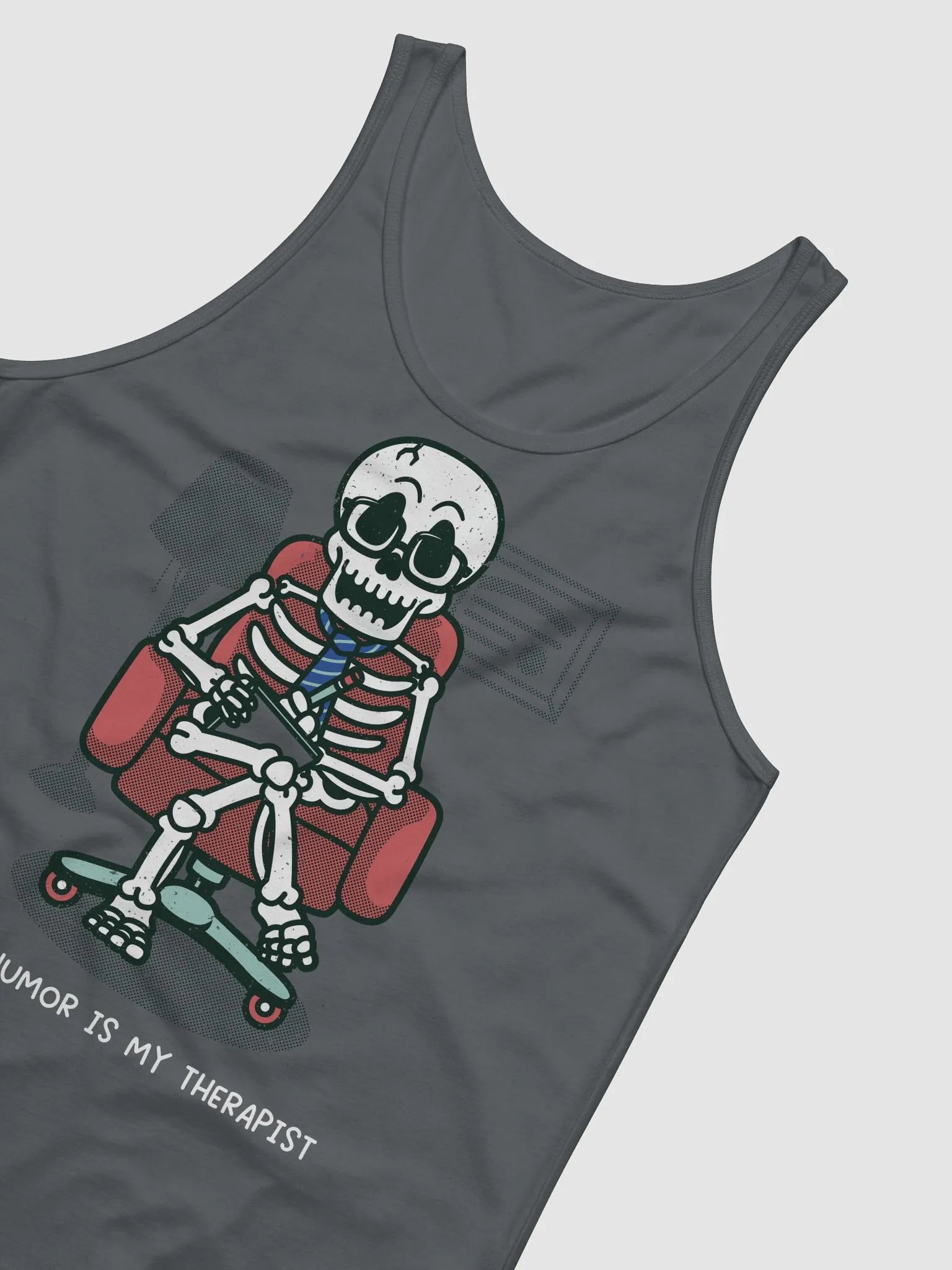 Dark Humor Is My Therapist Tank Top product image (4)