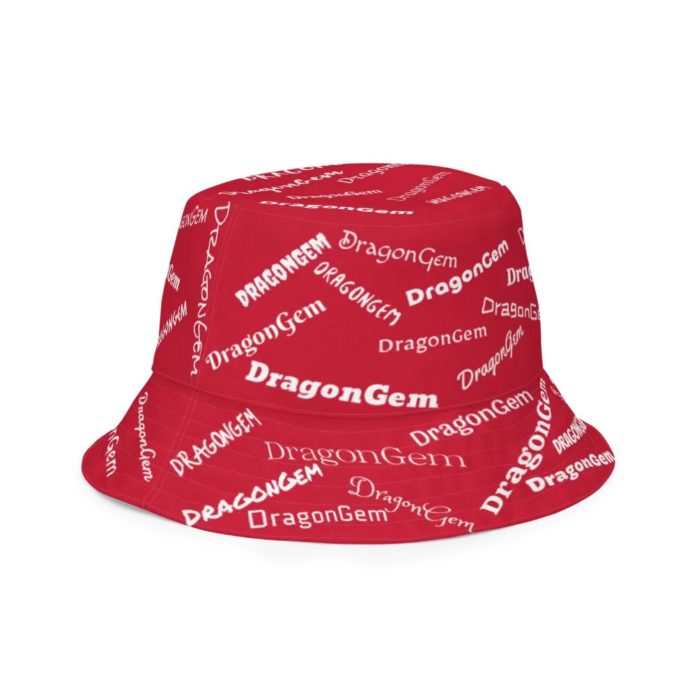 DragonGem Red Reversible Bucket Hat product image (3)
