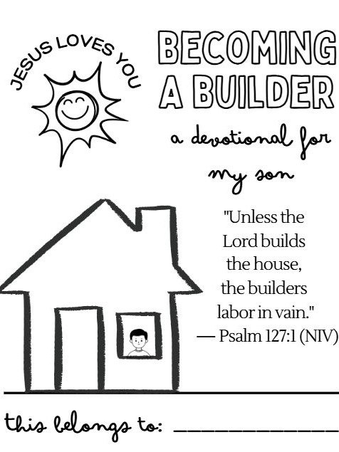 Becoming a Builder: A devotional for my son product image (1)