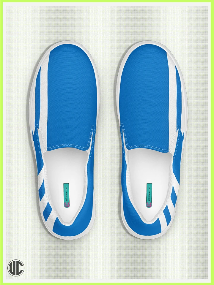 UnkoCon – Bright Ocean Women’s Blue Slip-On Shoes product image (1)