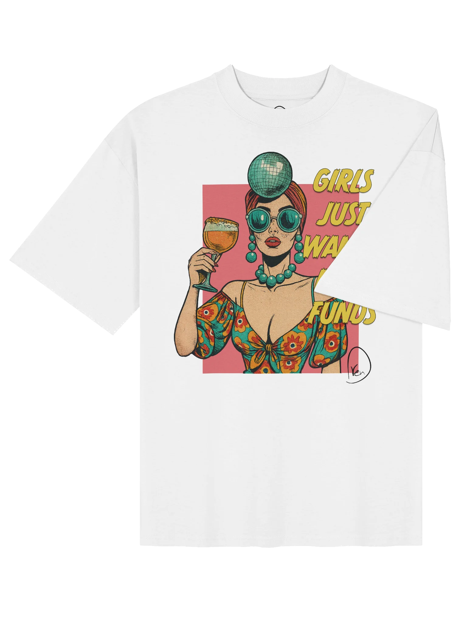 Girls Just Wanna Have Funds Oversized Tee product image (4)