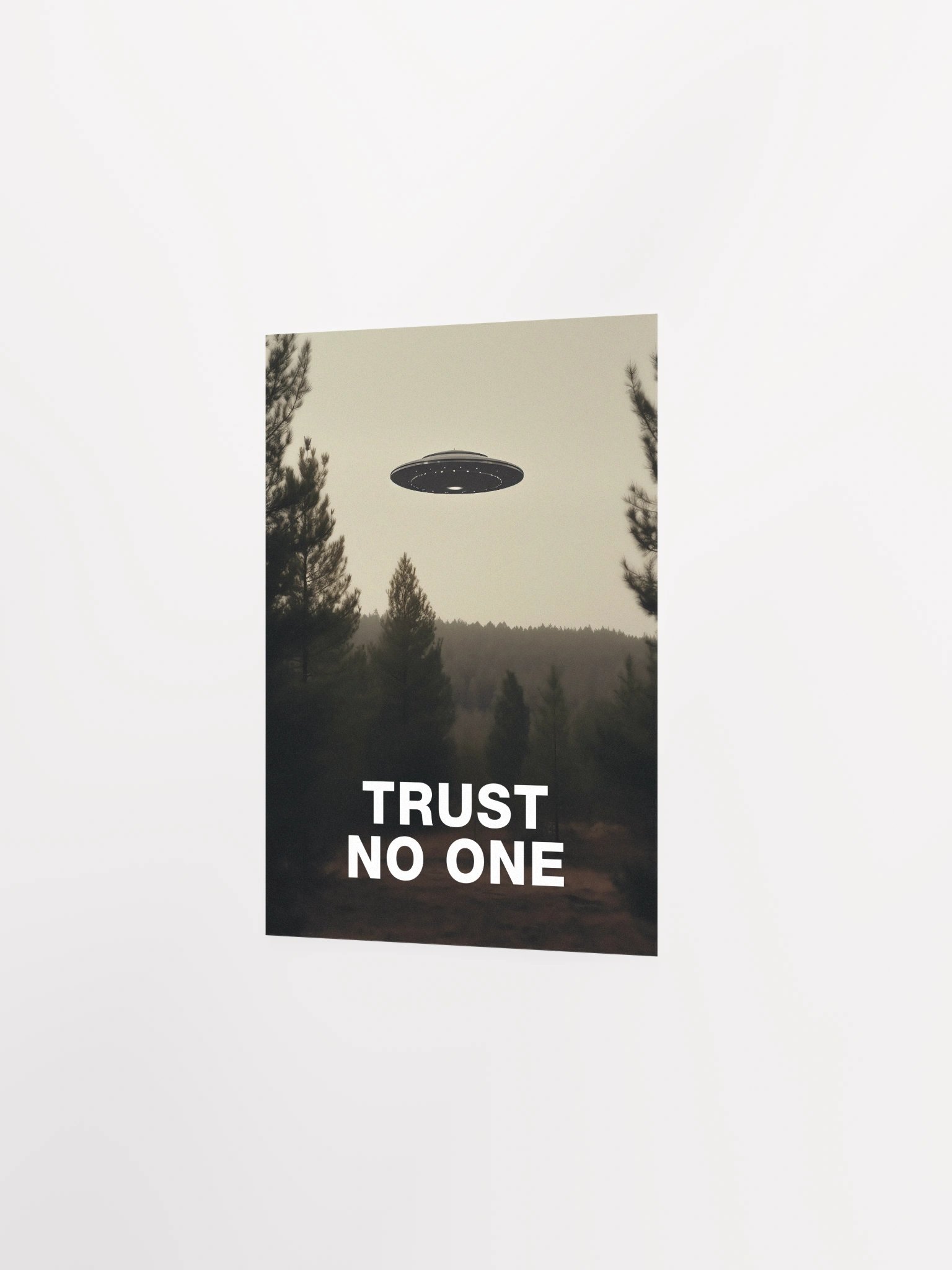 Trust No One/The X-Files poster, S01E24 1994 — sci-fi poster, movie art, I want to believe poster, space print, aliens wall decor product image (7)