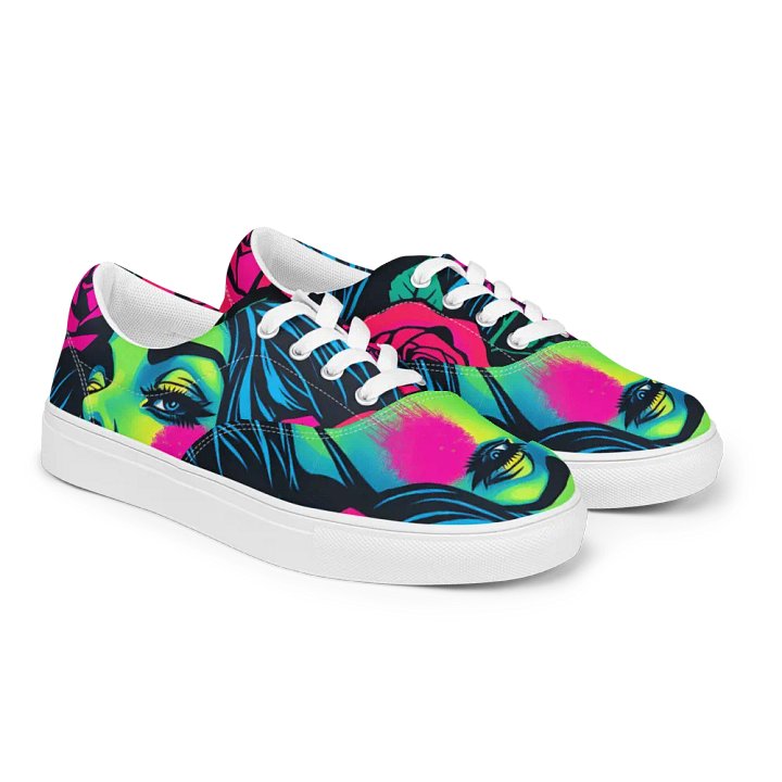 Neon Grafitti Amiga, Lace-Up Canvas Shoes Men's sizes product image (2)