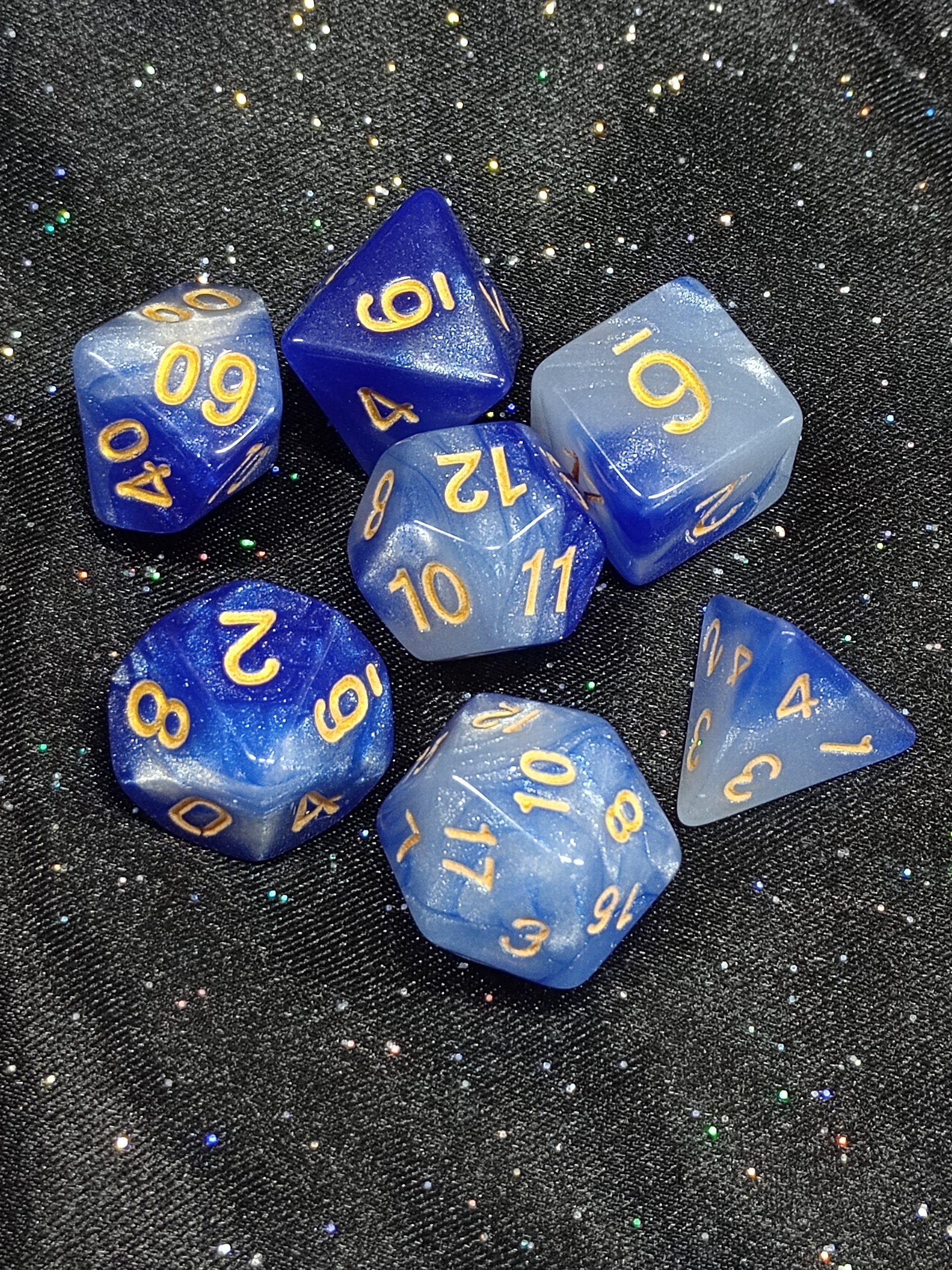 7 Piece RPG Dice - Galaxy product image (1)