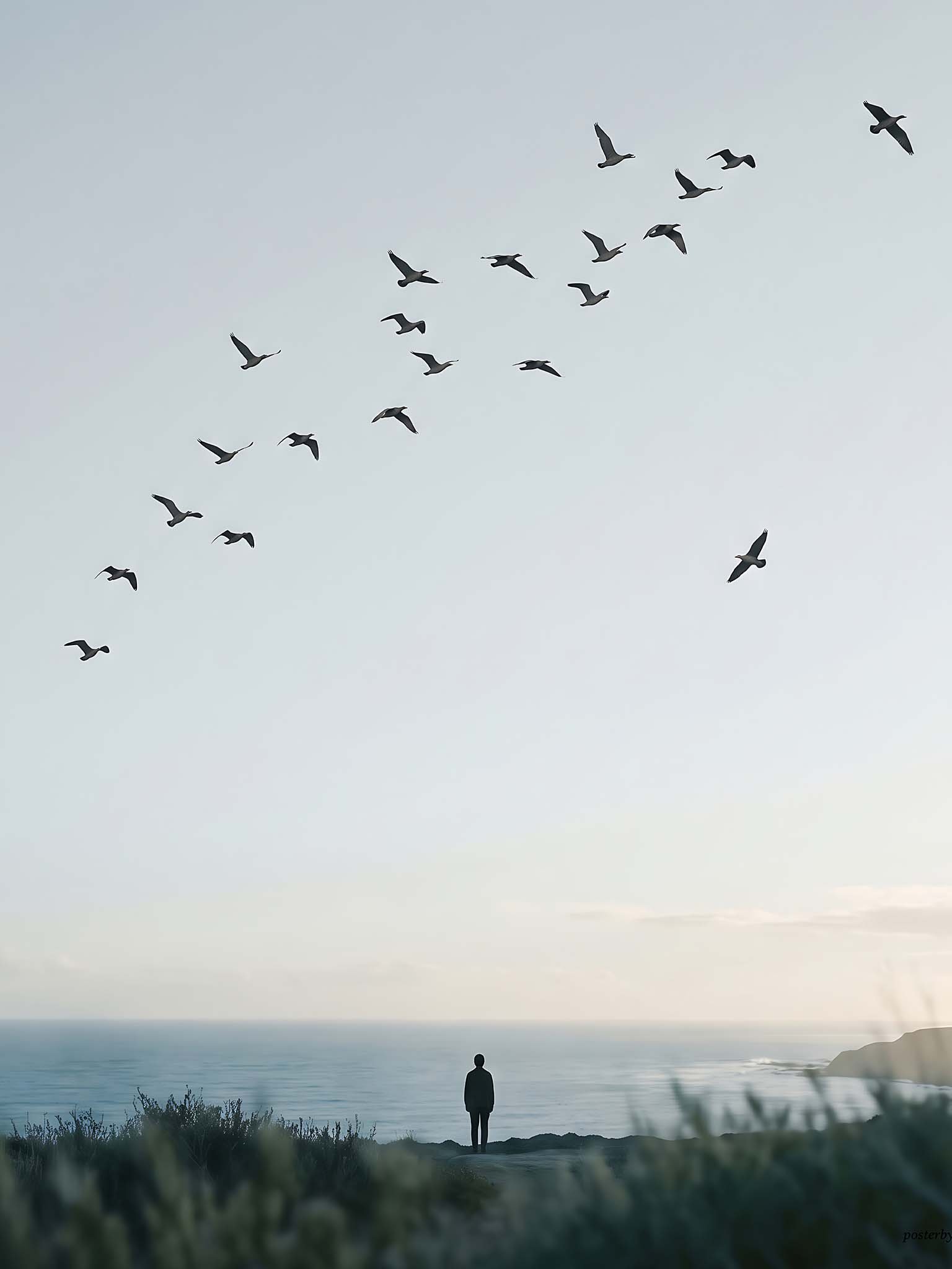 Birds Know The Way - Coastal Minimalist Wall Art product image (76)