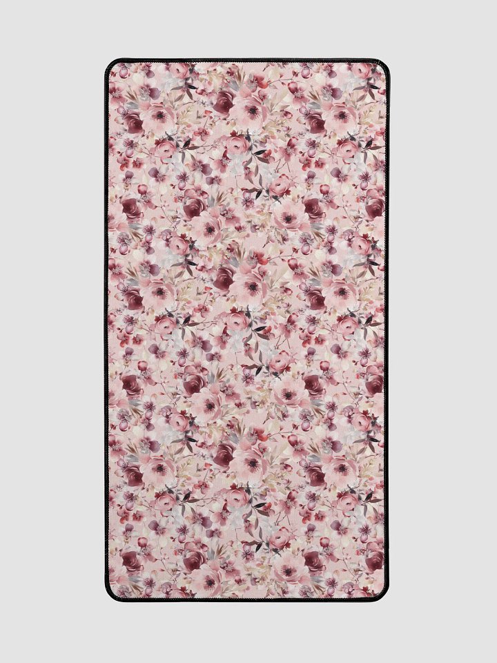 Pink Roses Garden Desk Mat product image (2)
