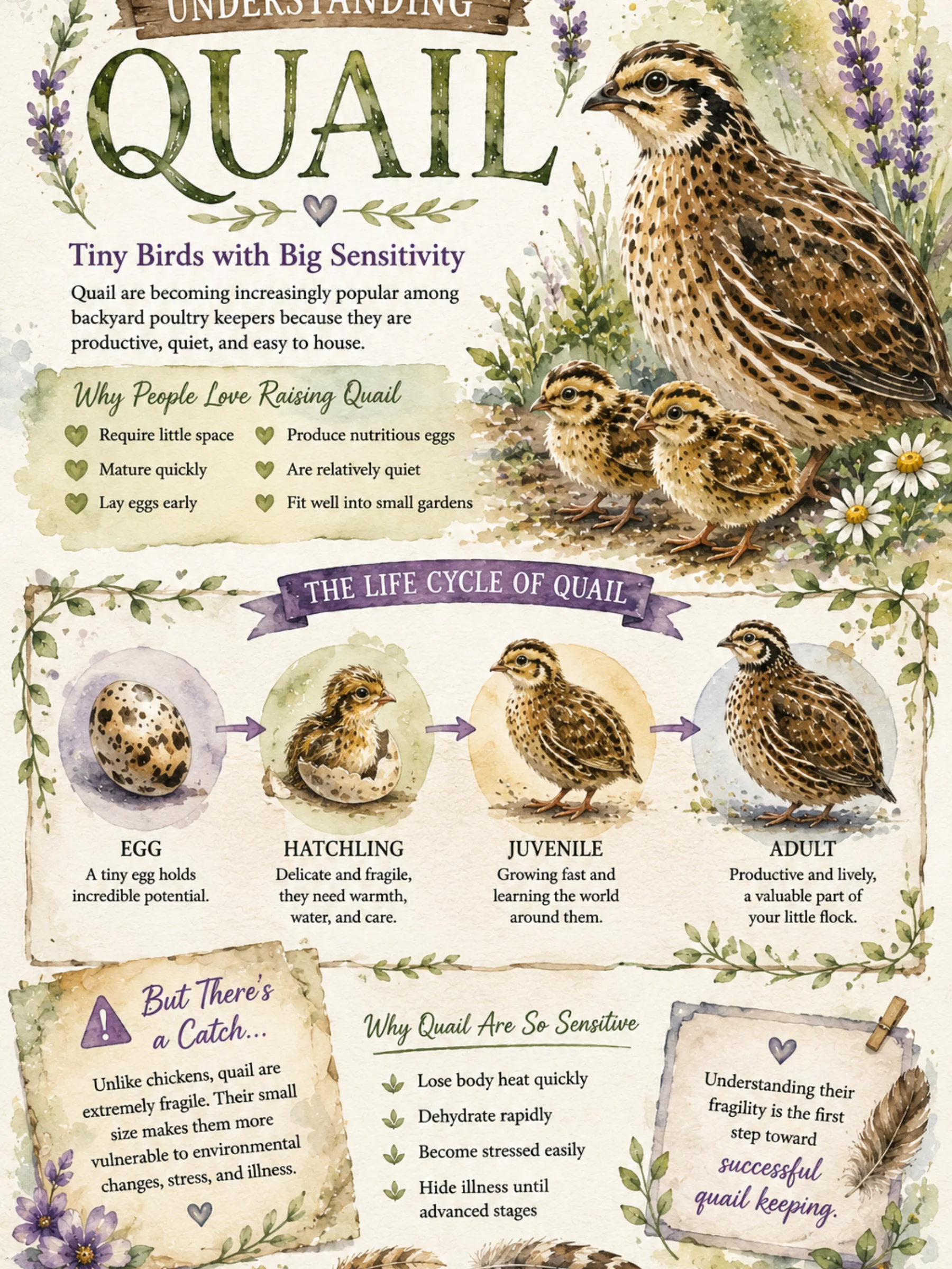 Quail Care + Beginner Quail Raising Guid product image (3)