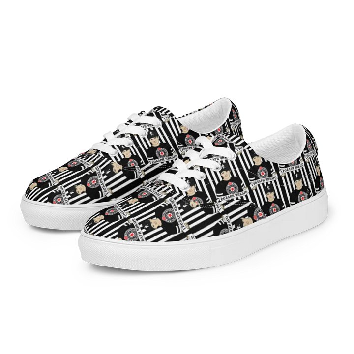 Grobari Čikago KK Partizan Men's Lace-Up Canvas Shoes product image (2)