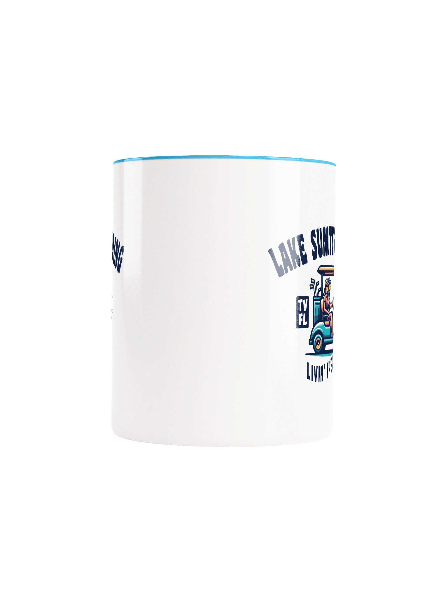 Lake Sumter Landing TV Florida USA Fun Golf Cart Design Coffee Mug product image (5)