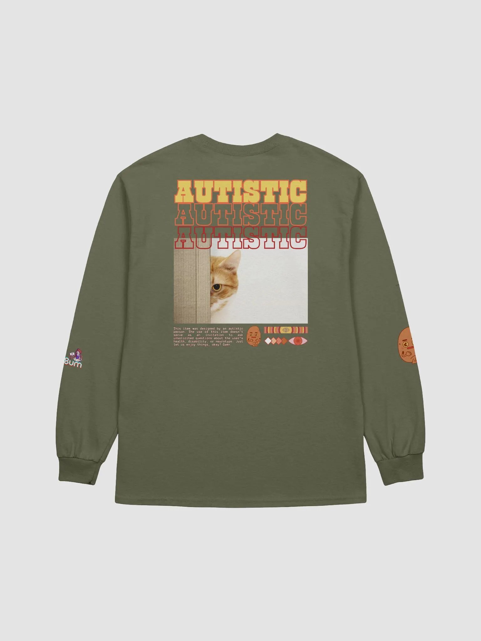 AUTISTIC CAT long sleeve tee product image (21)