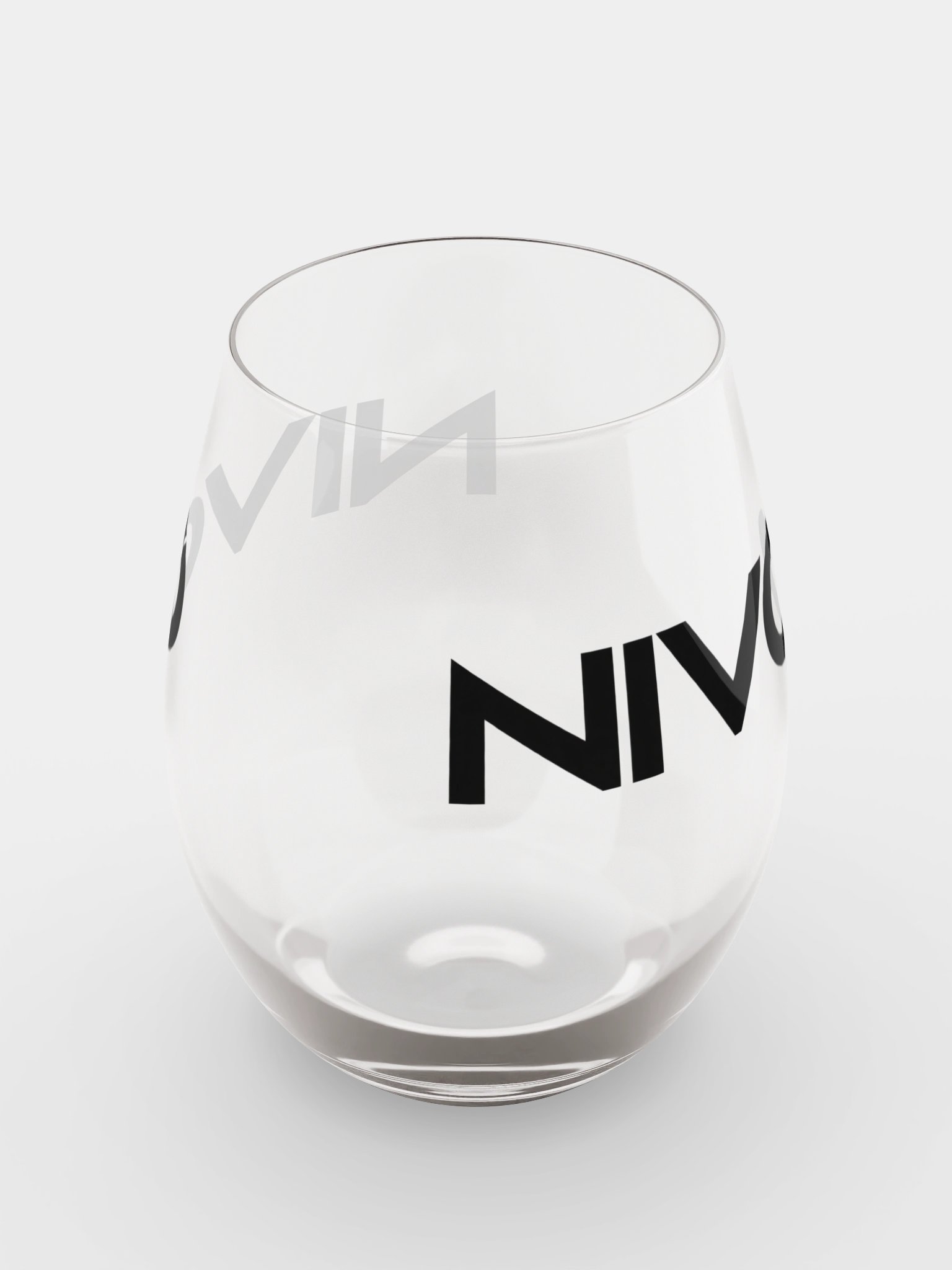 NIVO Logo Stemless Wine Glass product image (5)