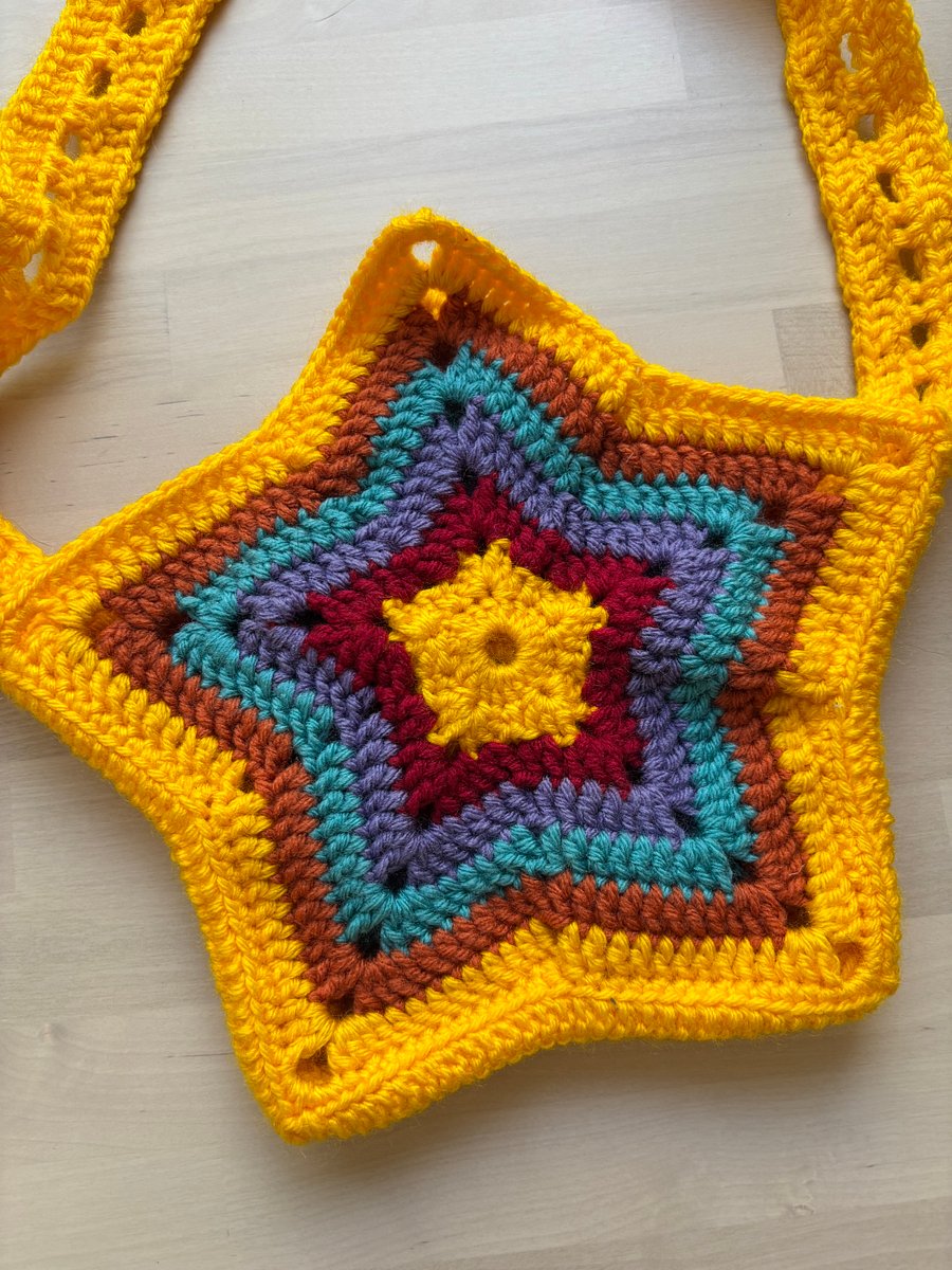 Multicolor Star Crochet Bag product image (2)