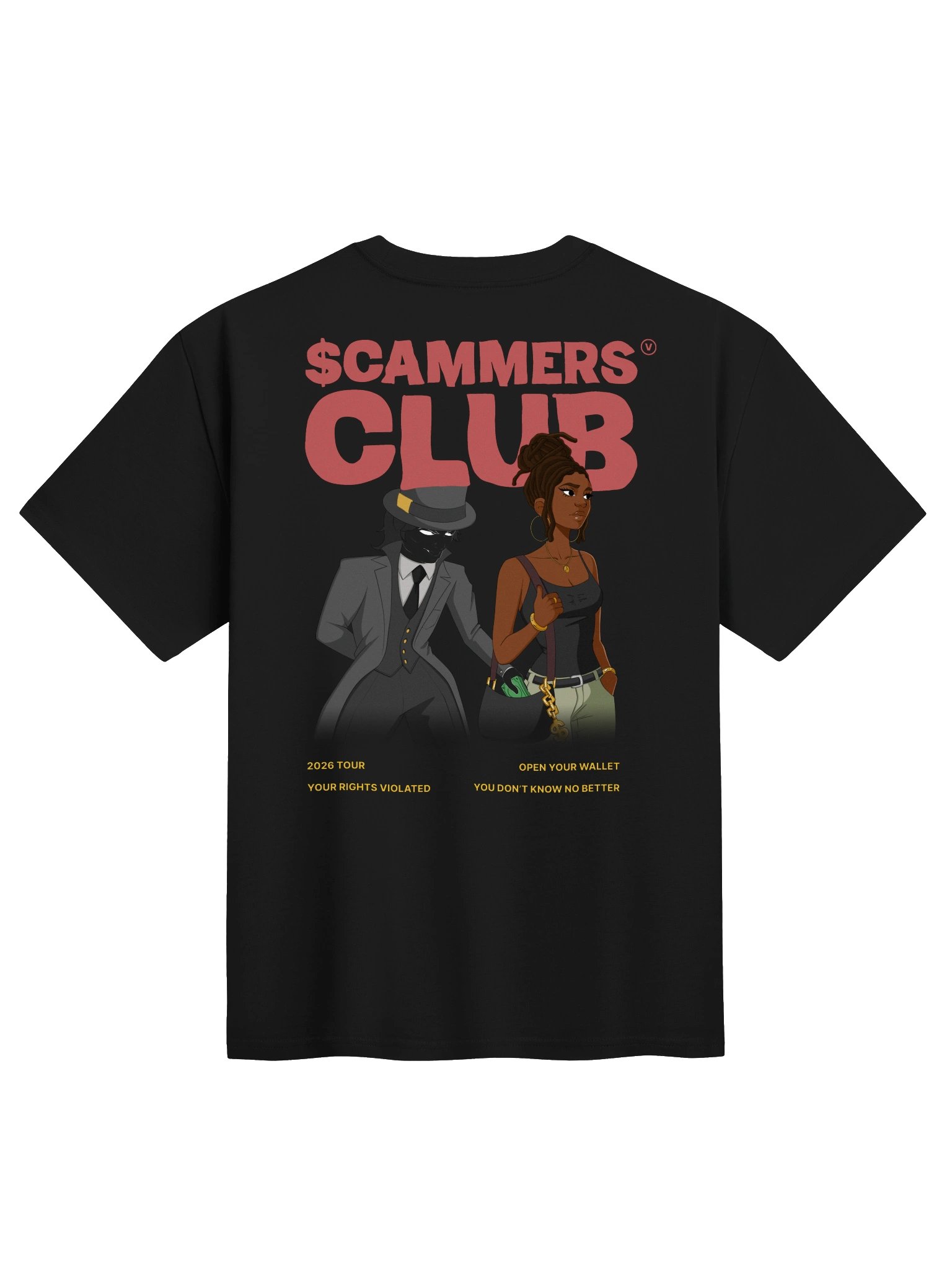 The Scammers Club "Sleight of Hand" Limited Tee (in the Dark) product image (2)