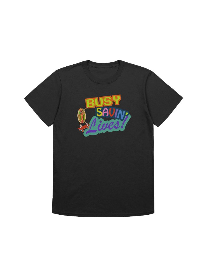BUSY SAVIN' LIVES HOT DOG DAB TEE product image (1)