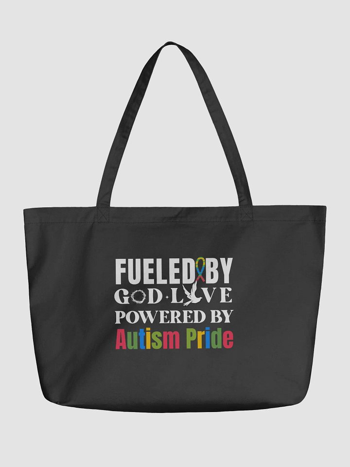 Fueled By God, Powered By Autism Pride, Autism Eco Tote Bag product image (2)