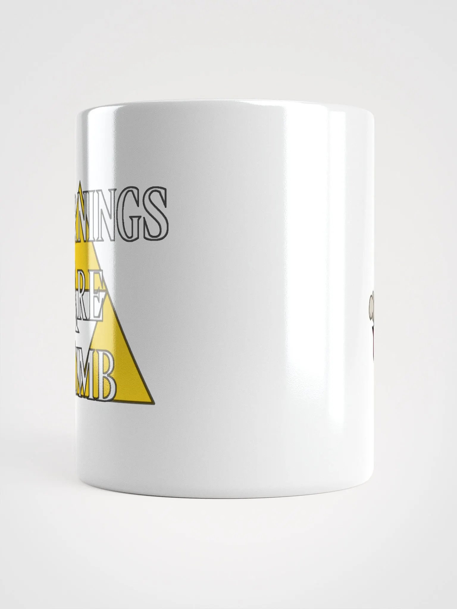 Triforce Dumb/Logo Mug White product image (3)