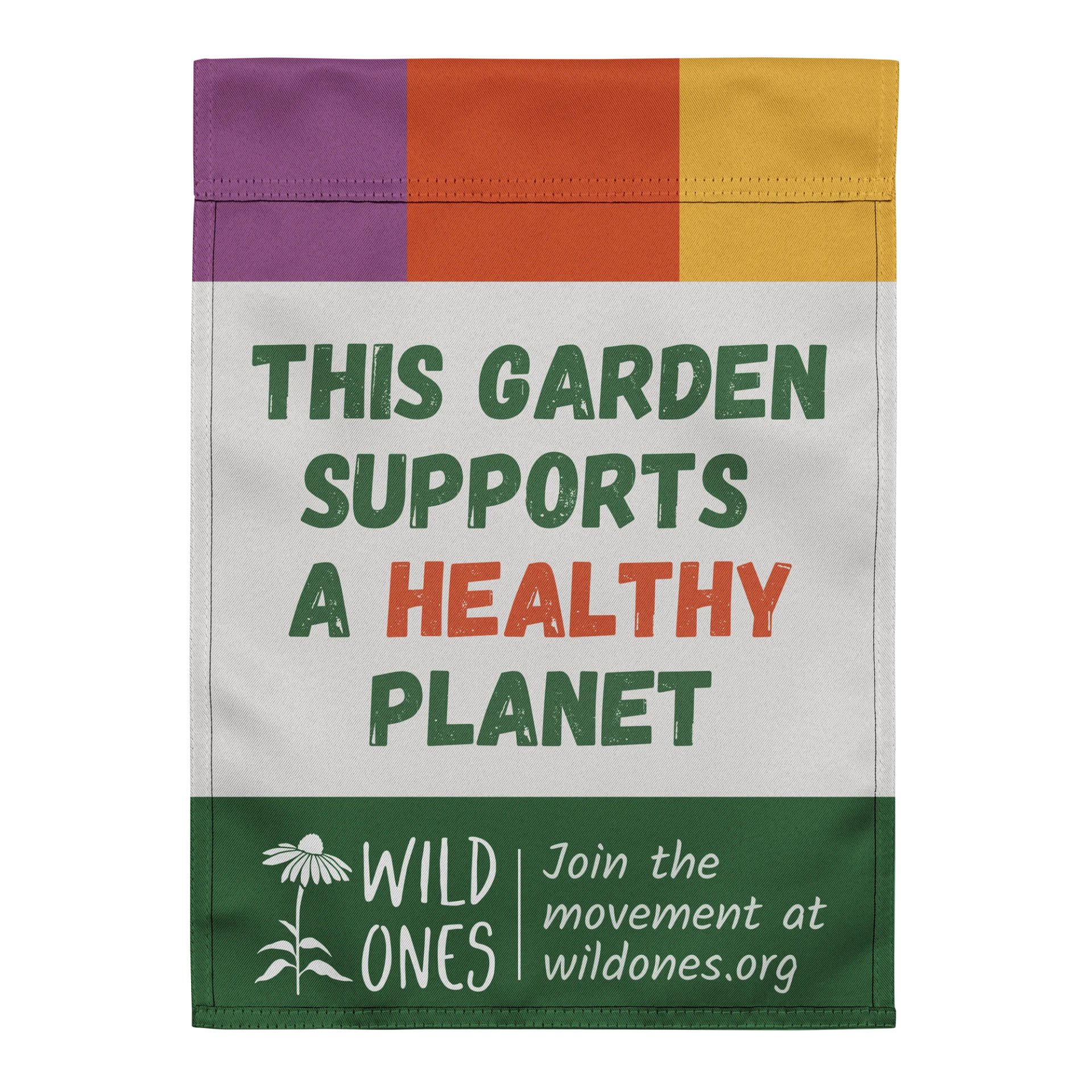 This Garden Supports a Healthy Planet (Garden Flag) product image (2)