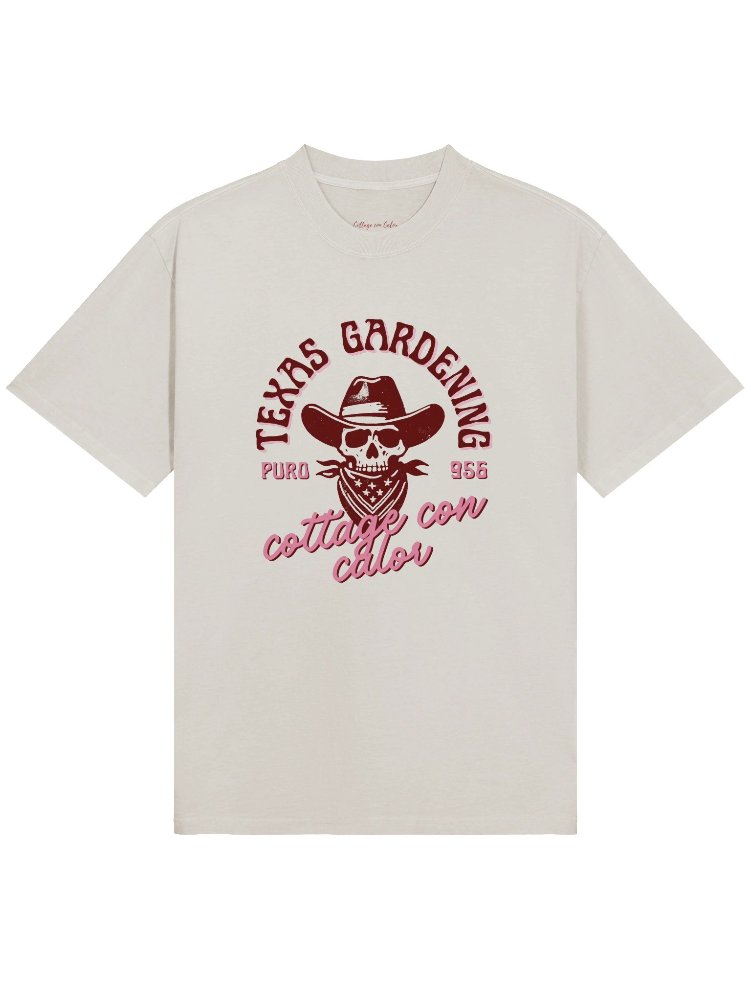 Cowboy Cottage Oversized Tee - Maroon product image (1)