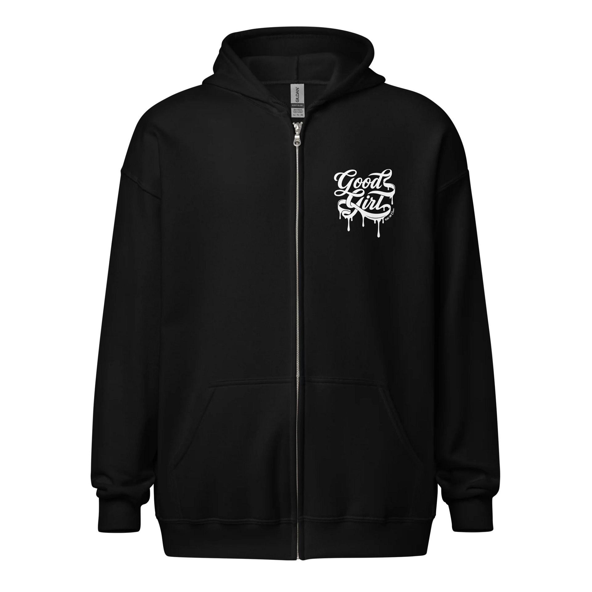 Good Girl Zip Hoodie (White Text) product image (1)