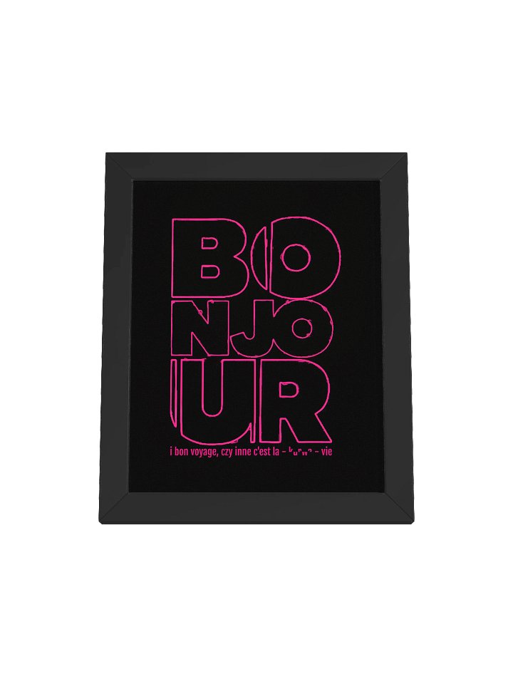 Bonjour Vintage Plakat product image (1)