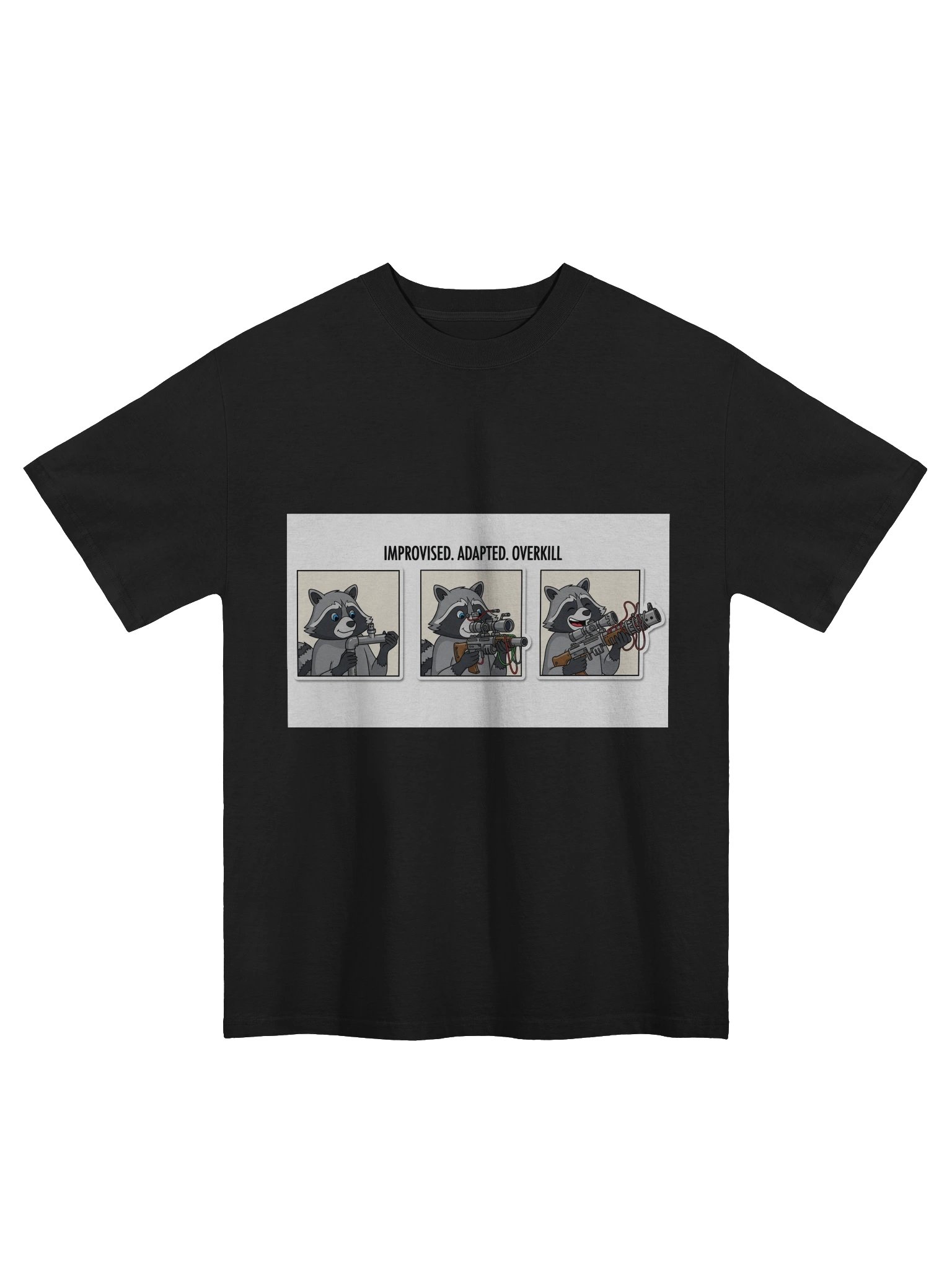 Adapted Overkill Raccoon Comic T-Shirt product image (1)