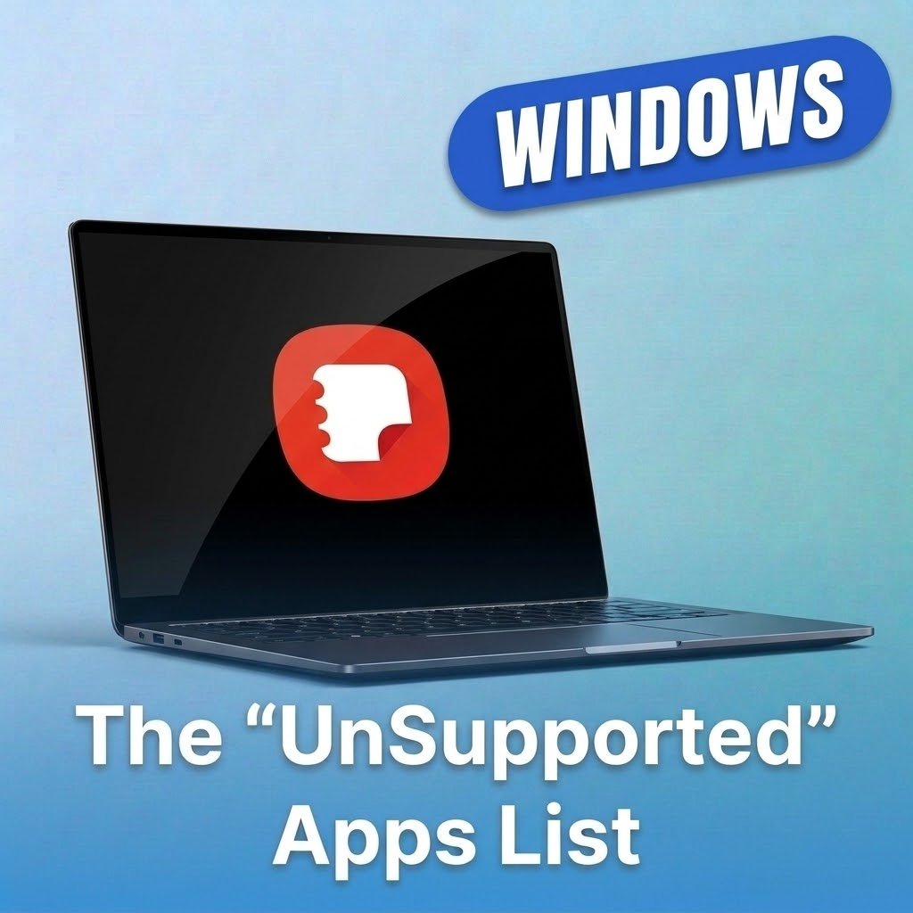 🪟 The "UnSupported" Apps List: For Windows product image (1)