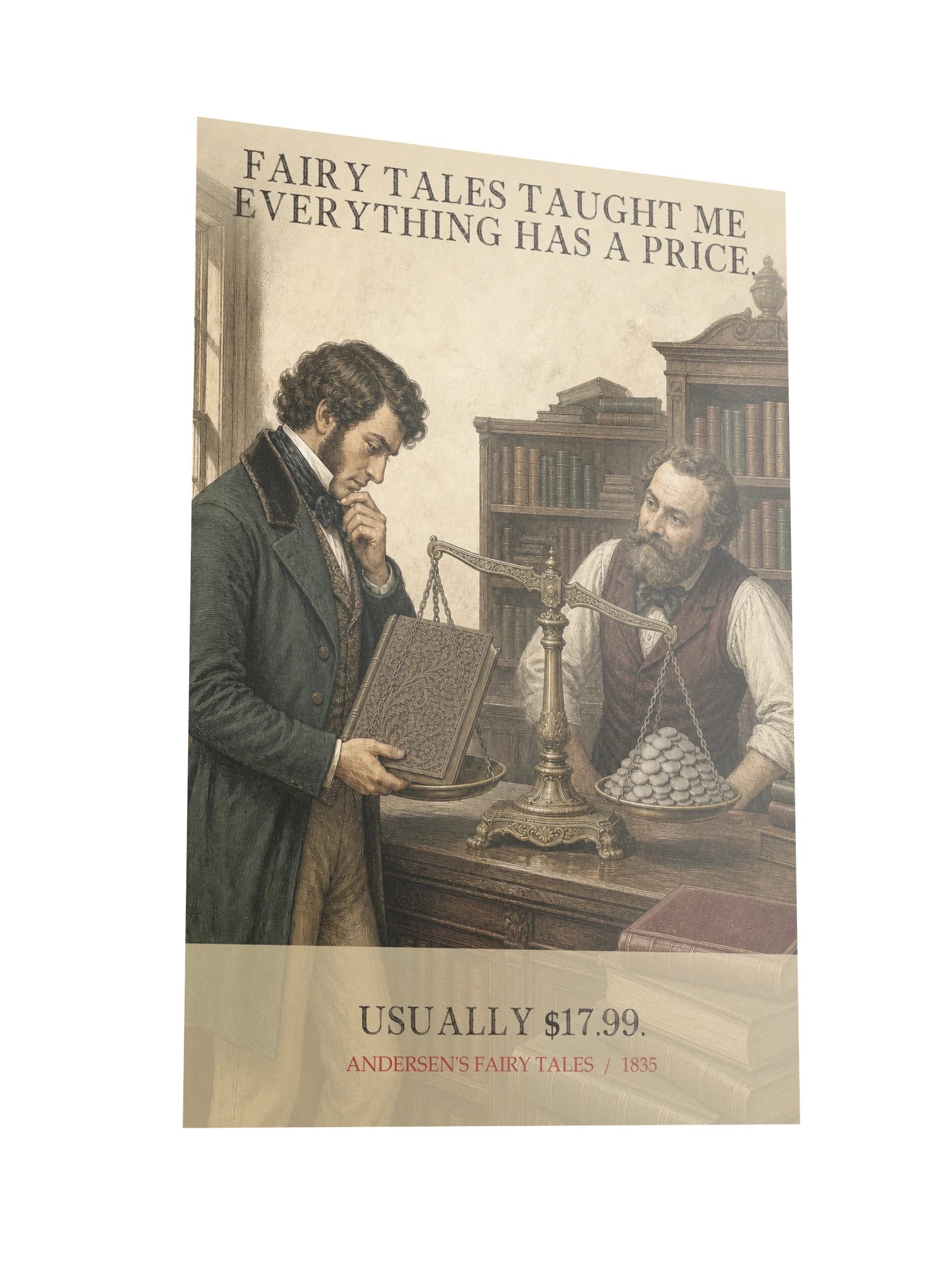 Fairy Tales Taught Me Everything Has Price -- Andersens Fairy Tales Art Print product image (10)