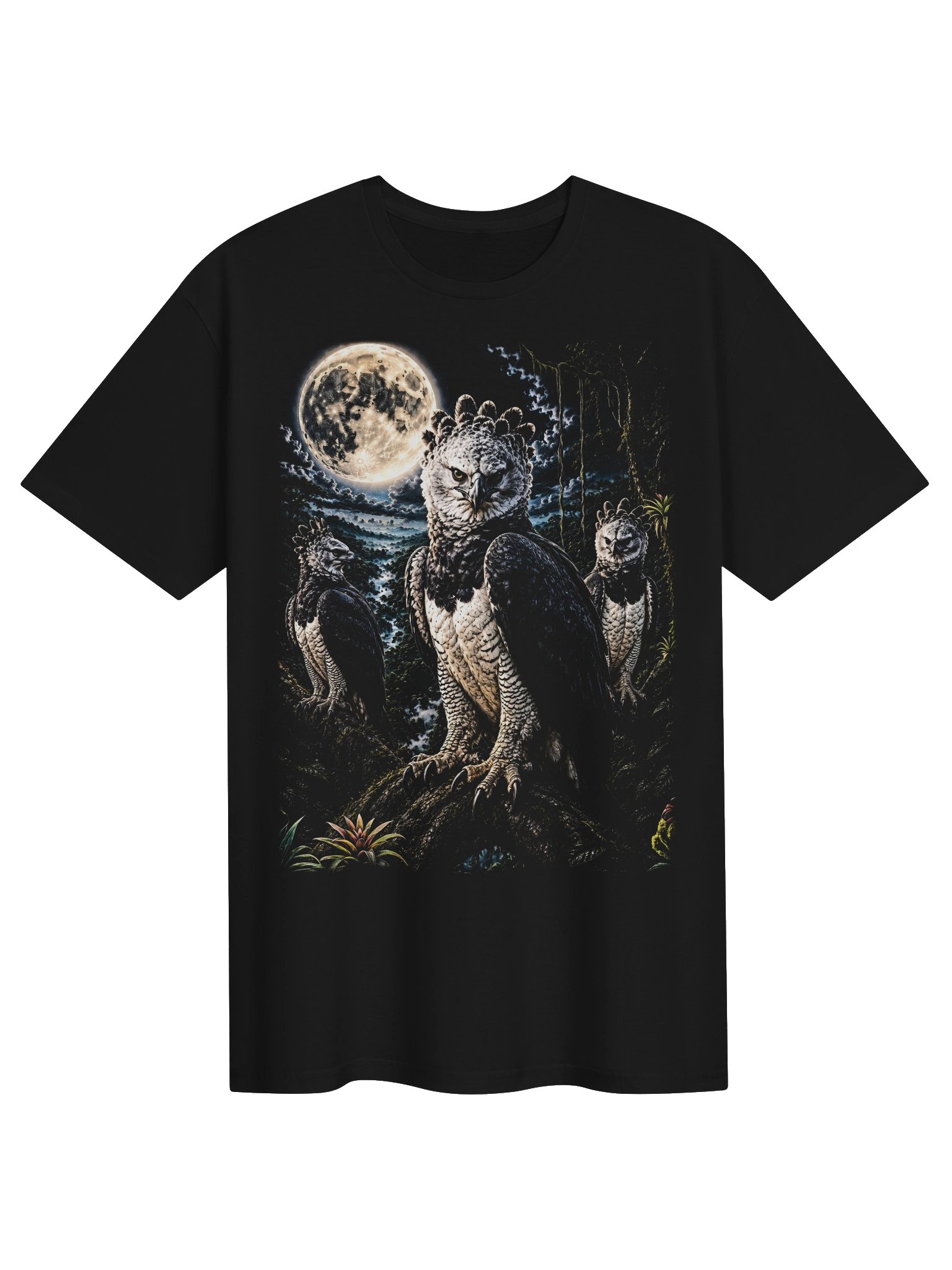 Harpy Eagle Howling Moon Tshirt | Legendary Wildlife Shirt product image (1)