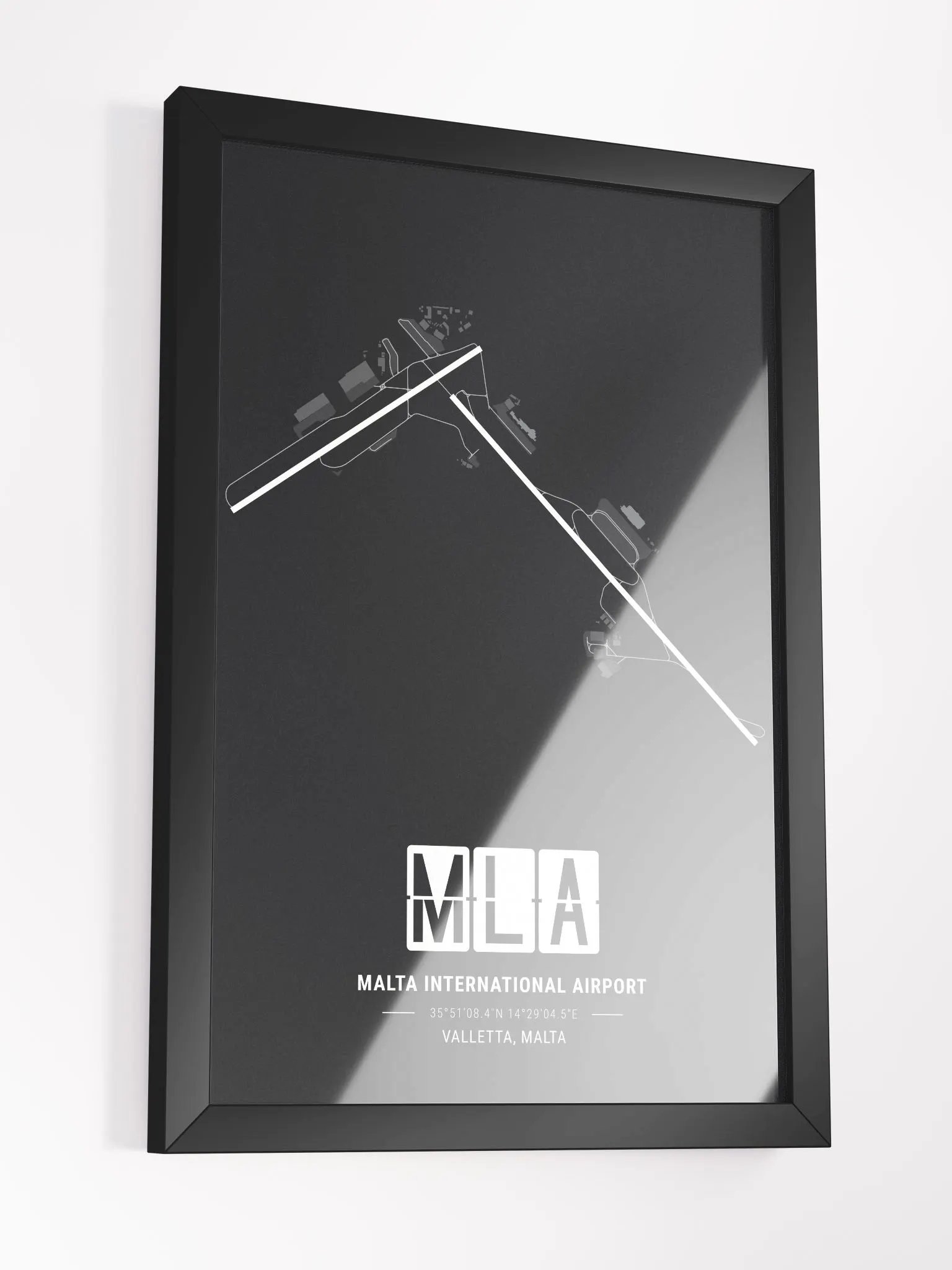 Framed Airport MLA Premium Map On Matt Paper product image (3)