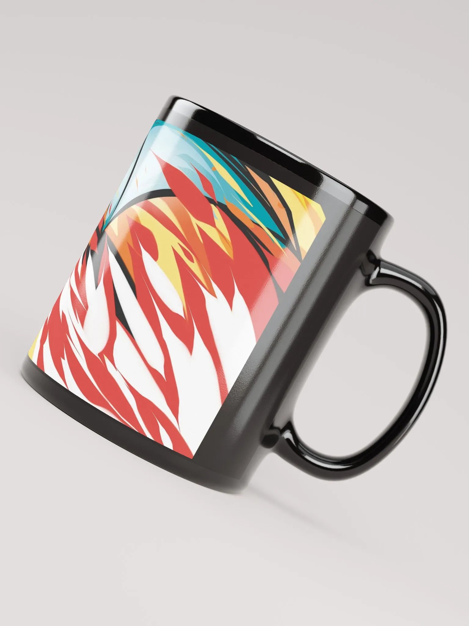 Dragon's Breath Black Glossy Mug - Premium Ceramic Coffee Mug for Fantasy Lovers product image (4)