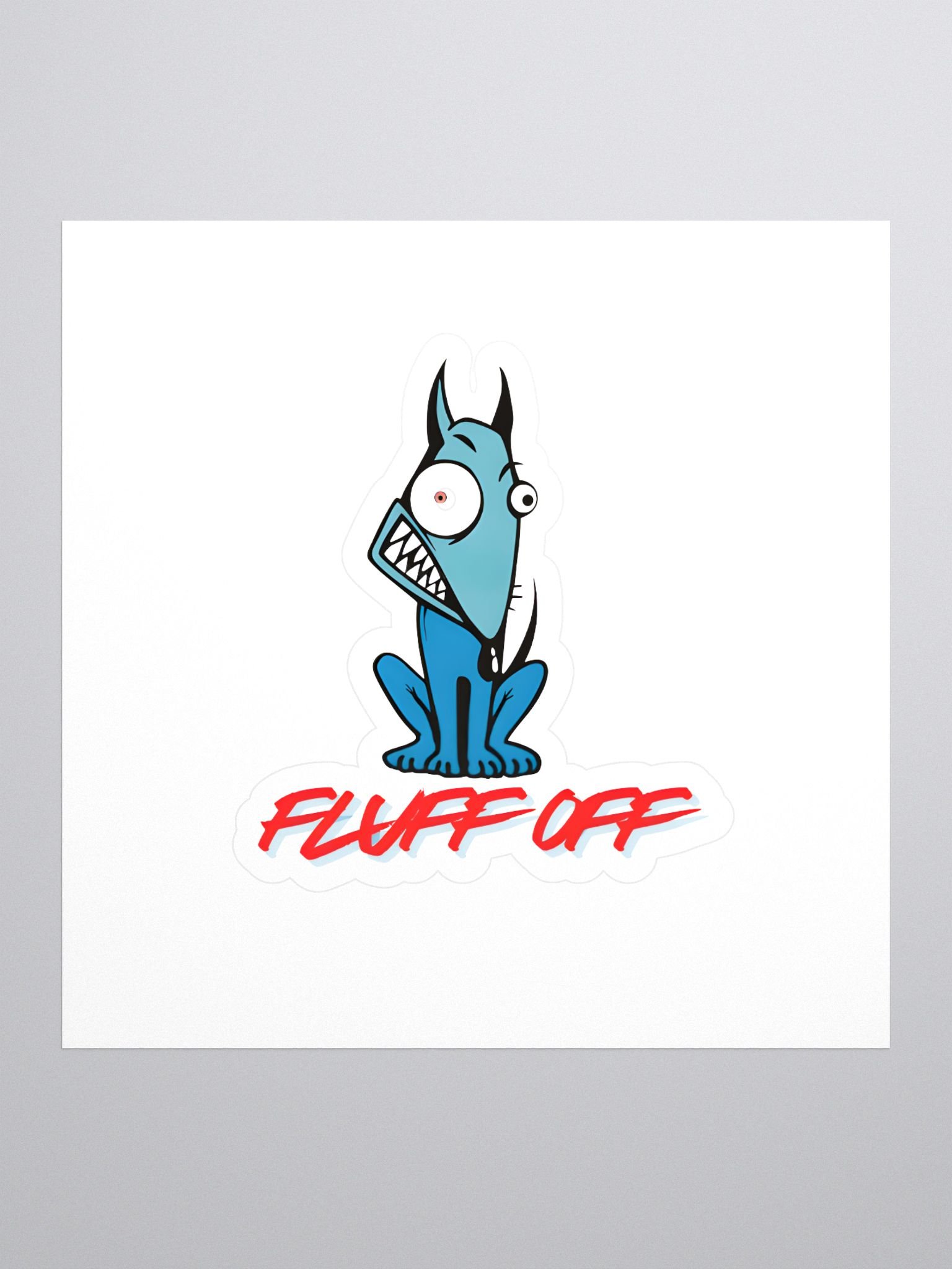 fluff off sticker product image (1)