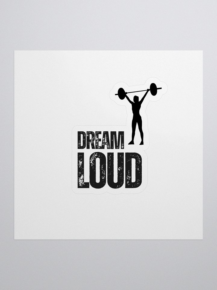 Dream Loud - Woman Lifting - Sticker product image (1)