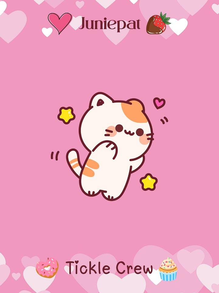Juniepat Meowlentine's 2026 Phone Wallpaper product image (1)