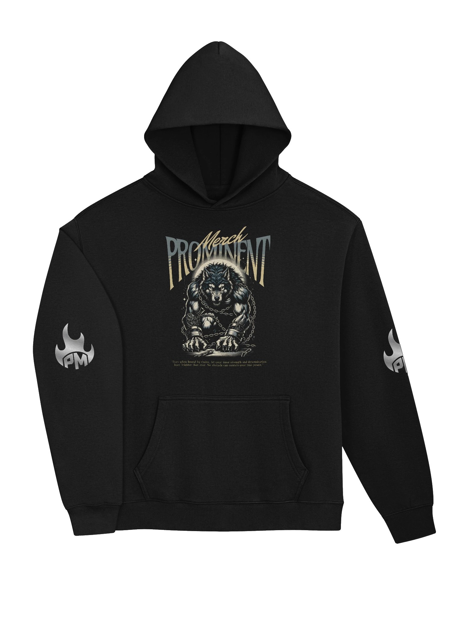 Wolf's Strength /Action equals Success Premium Hoodies product image (3)
