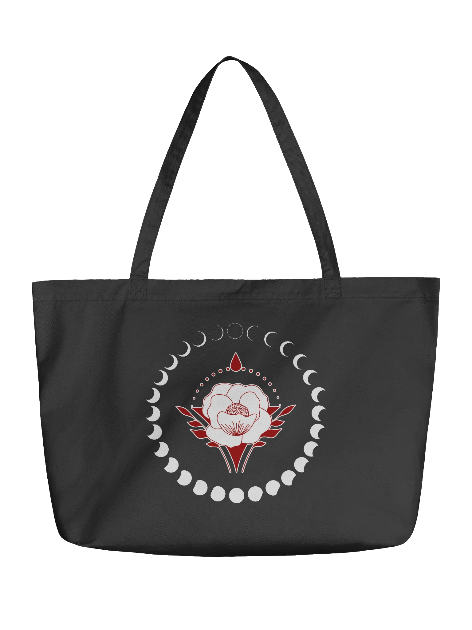 Organic Cotton Eco Tote Mystic Moon Blooming Rose product image (2)