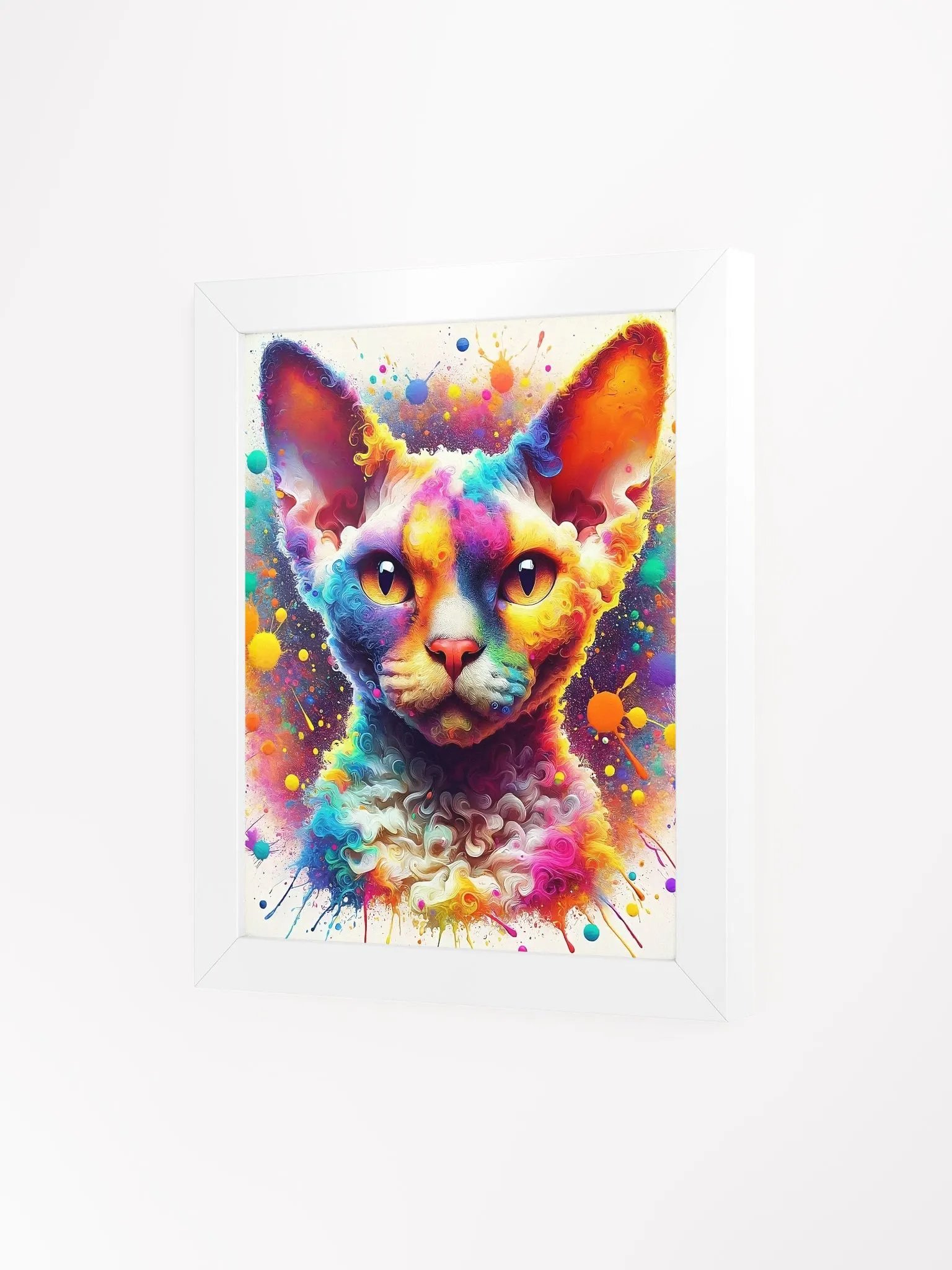 Framed High-Quality Matte Poster (in): Devon Rex product image (51)