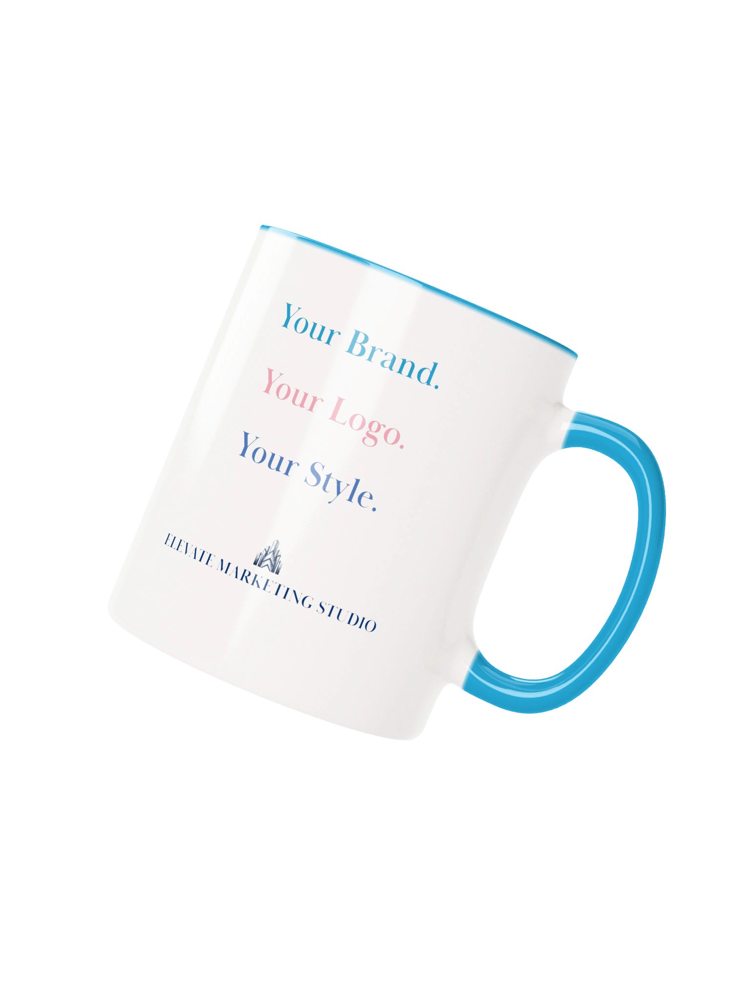 (EXAMPLE) Custom Business Logo Accent Mug | Elevate Marketing Studio product image (3)