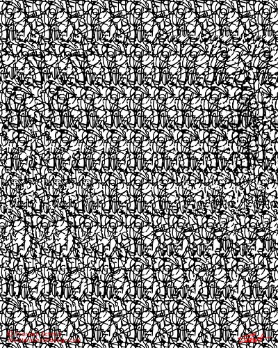Highly recommended to unfocus your eyes, when you look at my art.