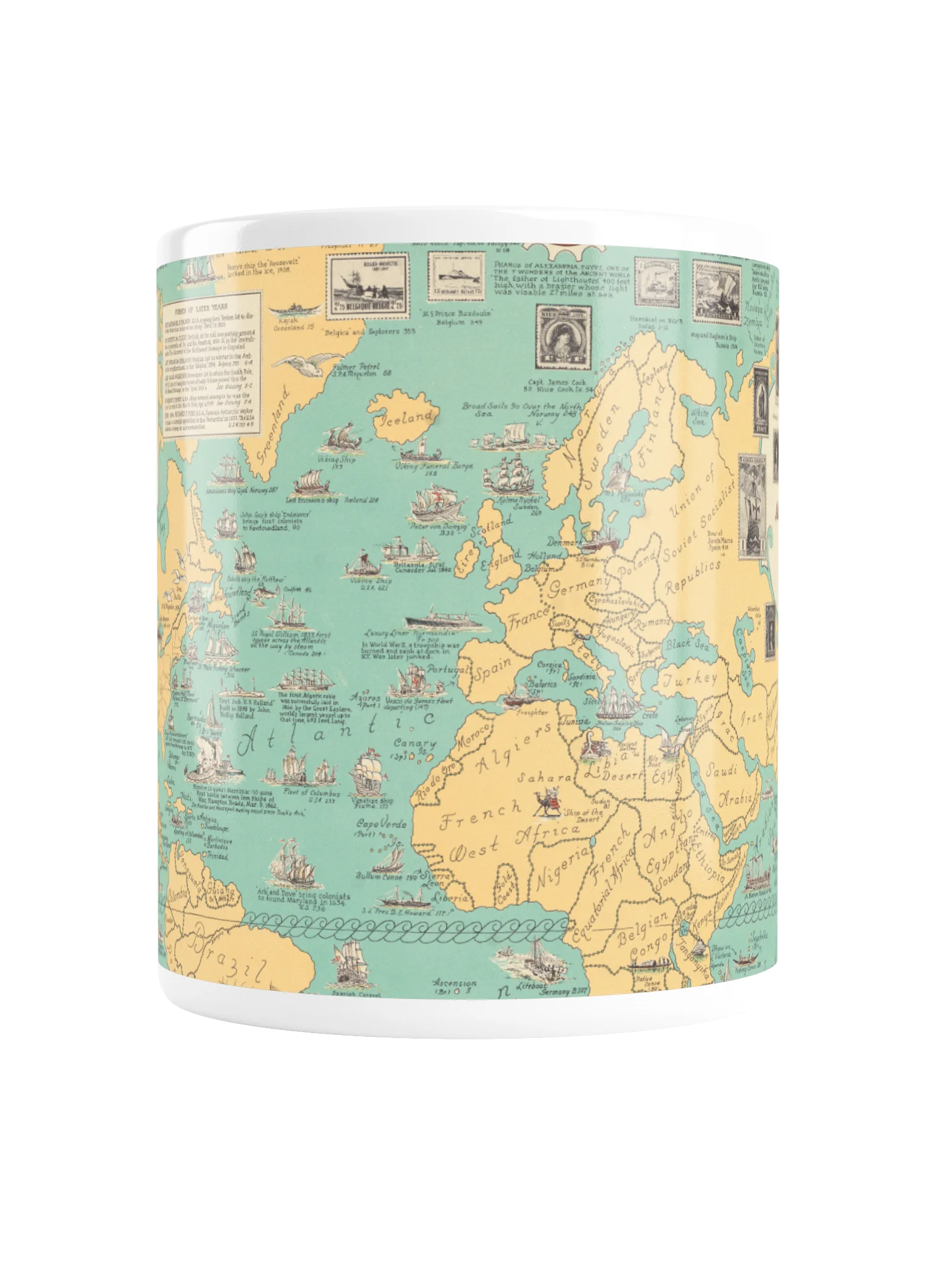 Navigation & Exploration Map Mug product image (2)