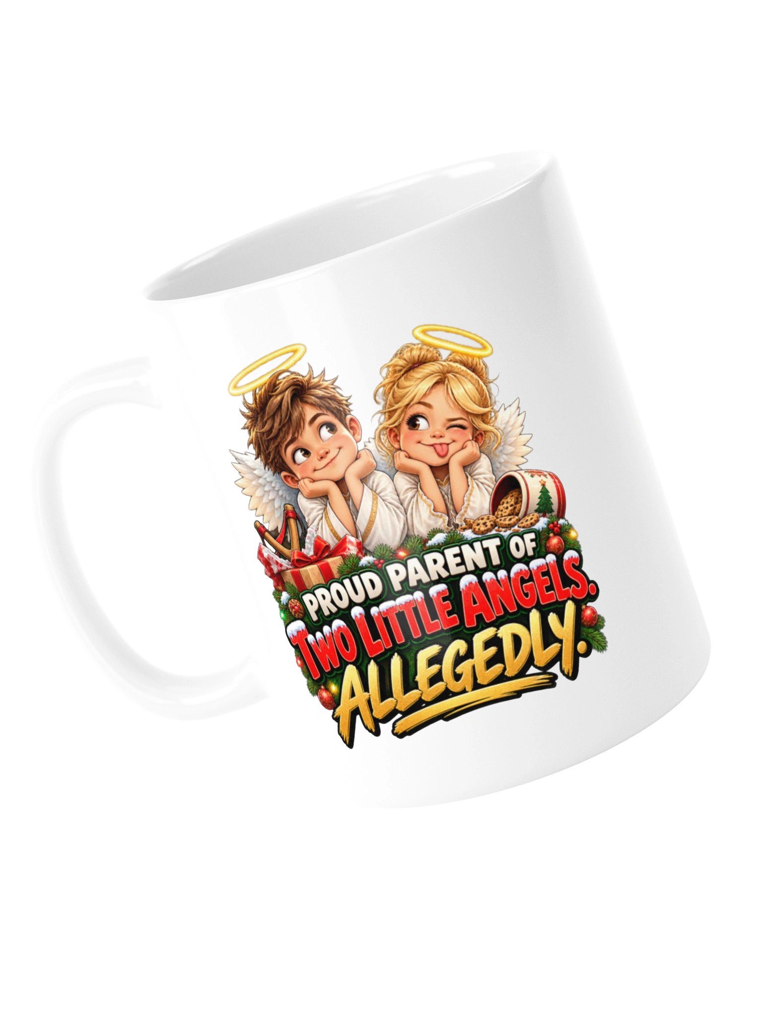 Proud Parent of Two Little Angels… Allegedly. Mug product image (13)