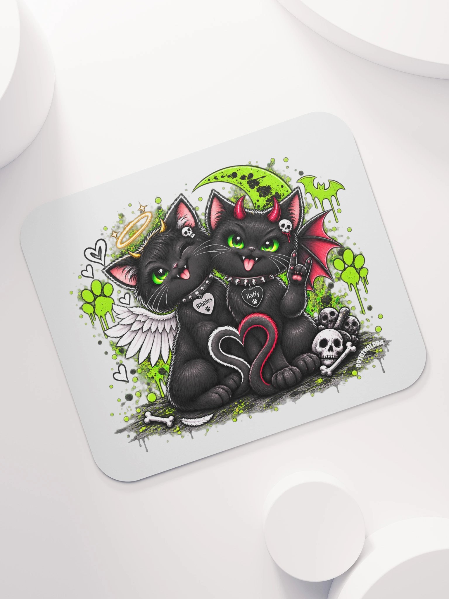 Bibbles & Baffy White Mouse Pad product image (7)