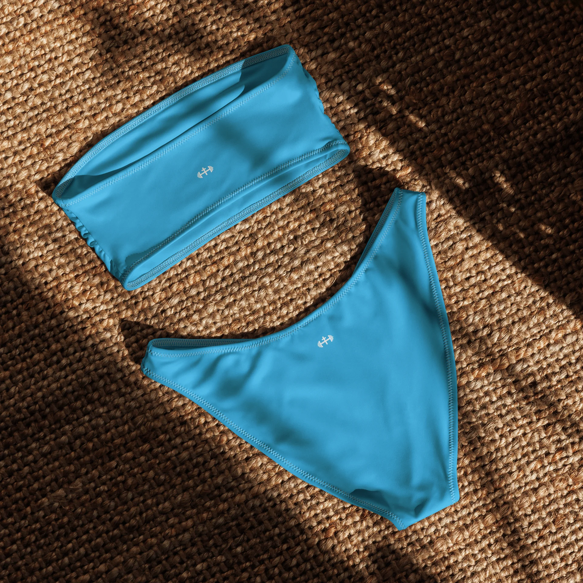 His House Womens Bandeau Bikini Set - Blue Sky product image (5)