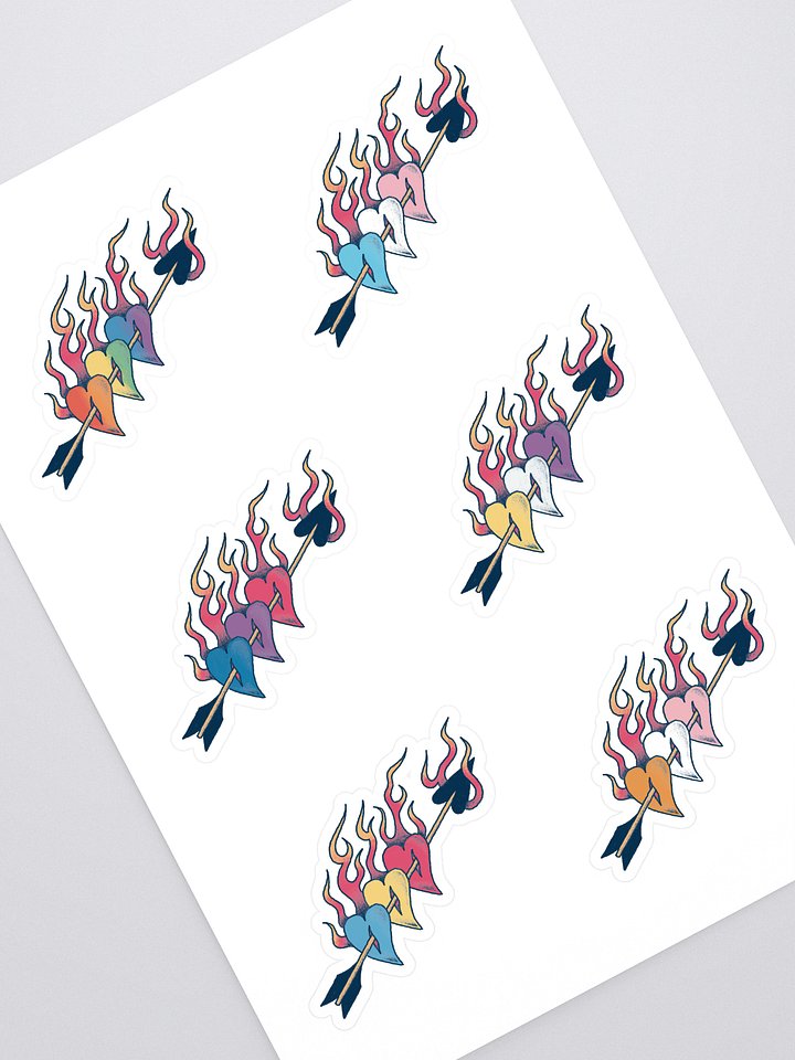 Pride Hearts - Pride Flags Sticker Sheet product image (1)