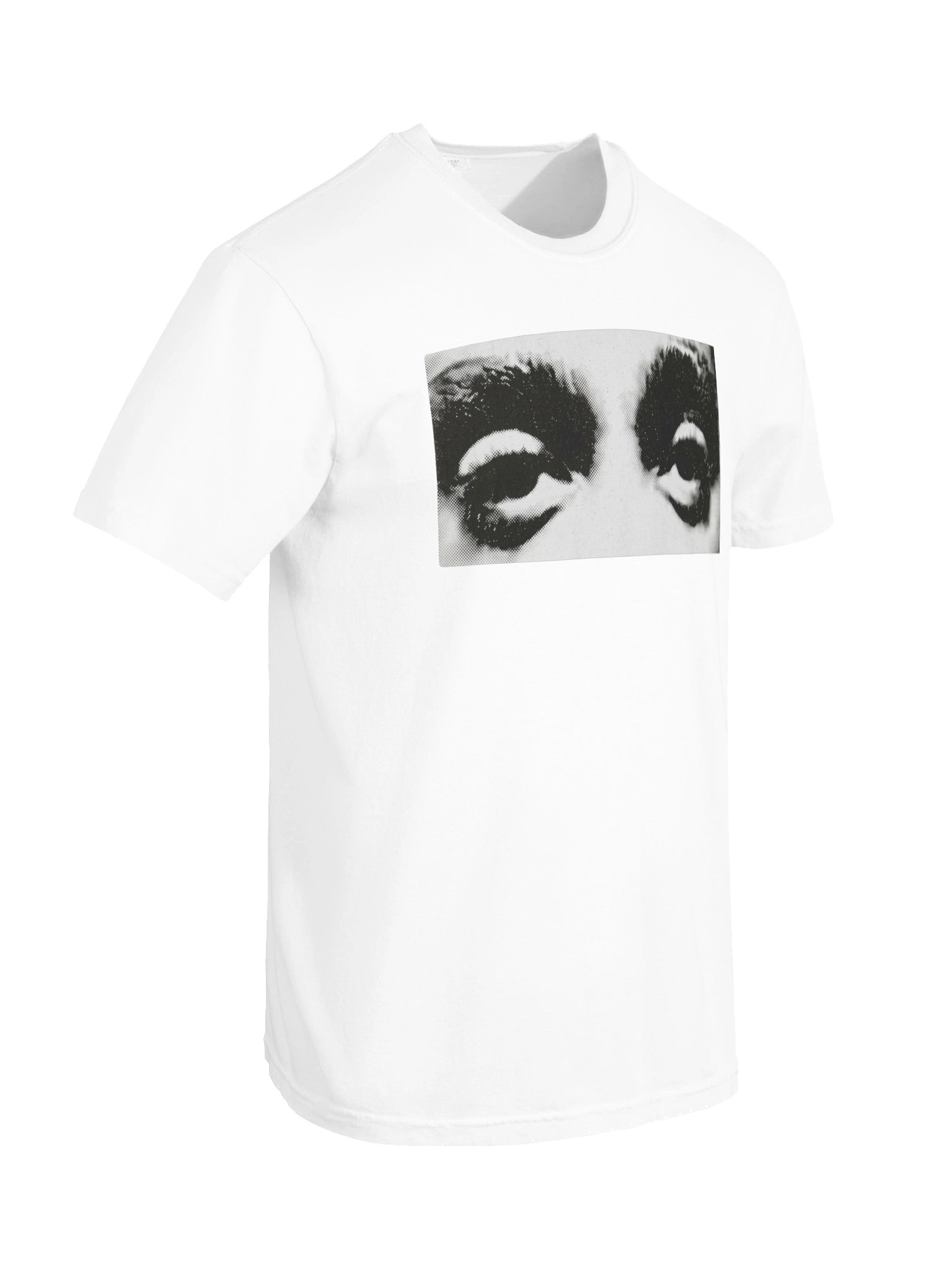 Mysterious Eyes Graphic Tee, Vintage Halftone Print Shirt, Aesthetic Streetwear, Bold Eye Art T-Shirt product image (10)