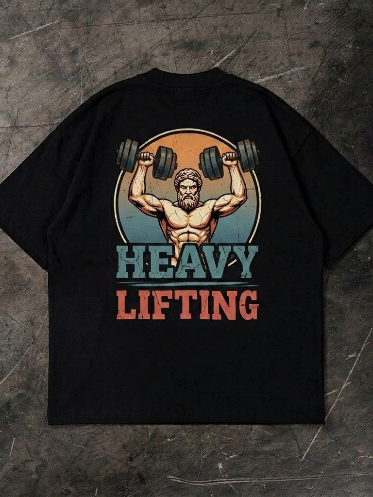 Heavy Lifting Vintage Gym Graphic Tee product image (3)