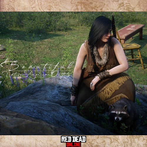 A collection of Native American inspired outfits, such as Pocahontas and her raccoon friend Meeko. They're featured in my Red...