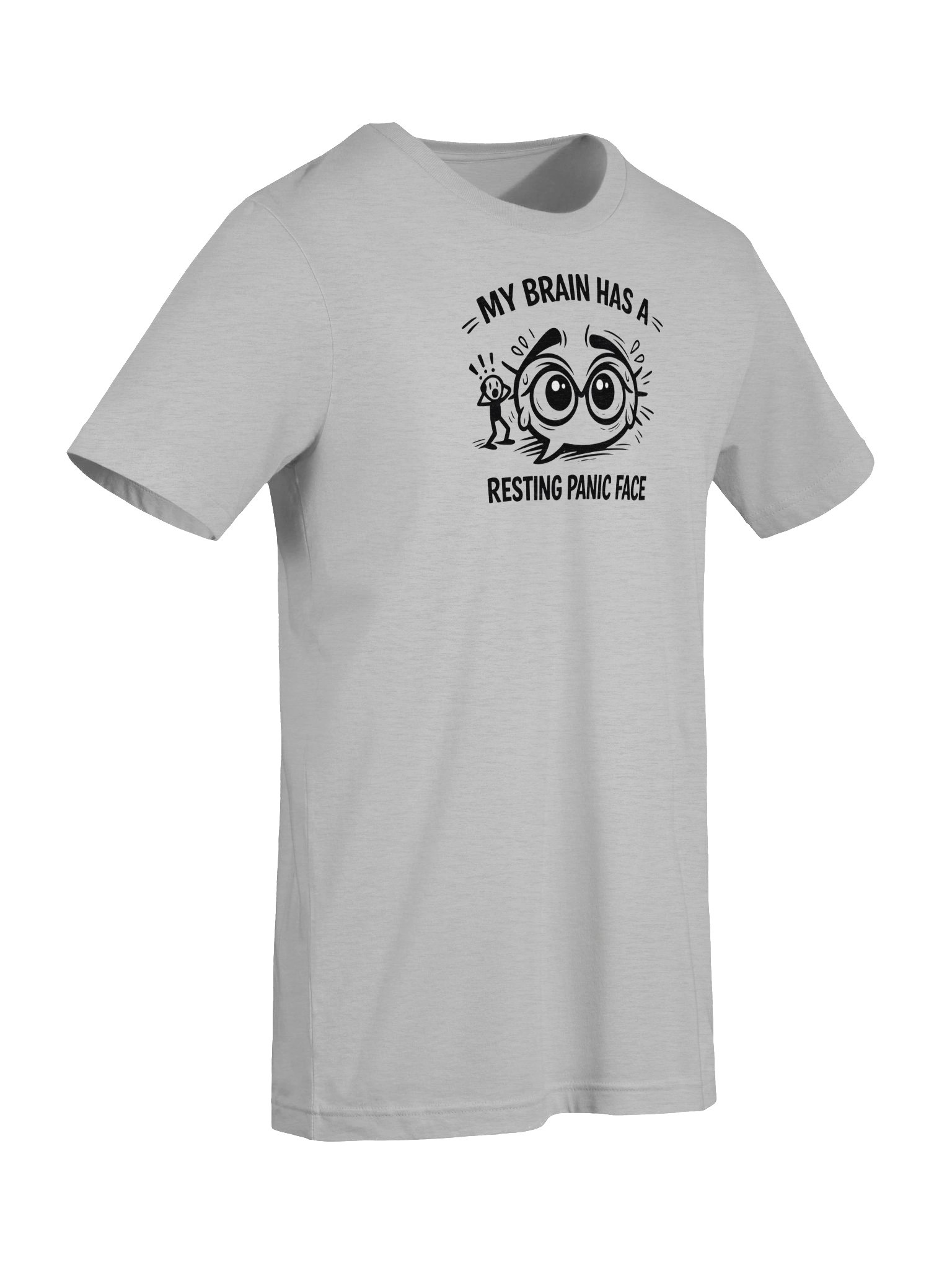 “Resting Panic Face Tee – Overthinker Humor Shirt” product image (7)