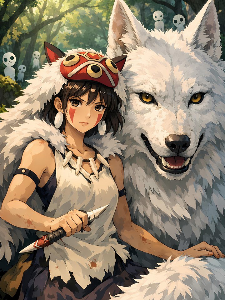 Princess Mononoke Metal Print product image (1)